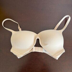 Wacoal Beige Wireless Adjustable Straps Hook Closure Bra, 32C